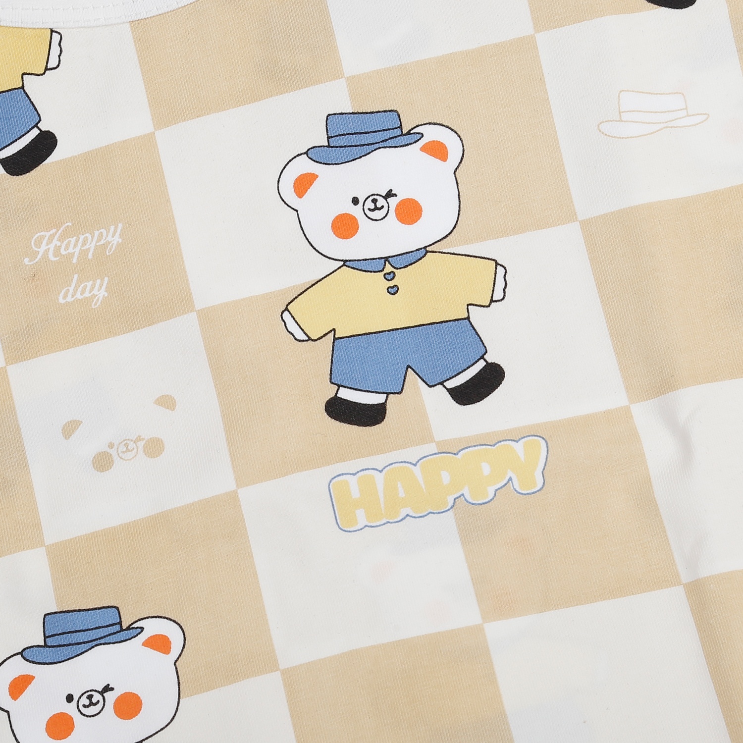 Bộ cộc bé trai KidsPlaza in hình gentle TT25H (Nâu)