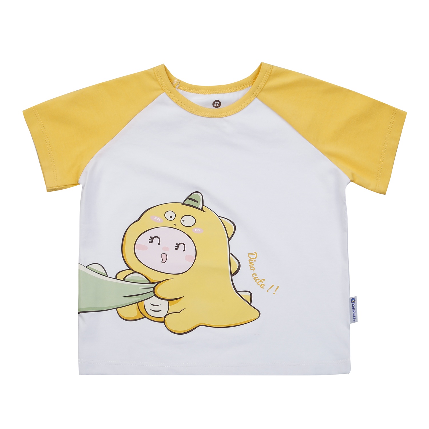  Bộ cộc tay bé trai KidsPlaza in Dino M25H (Trắng vàng)