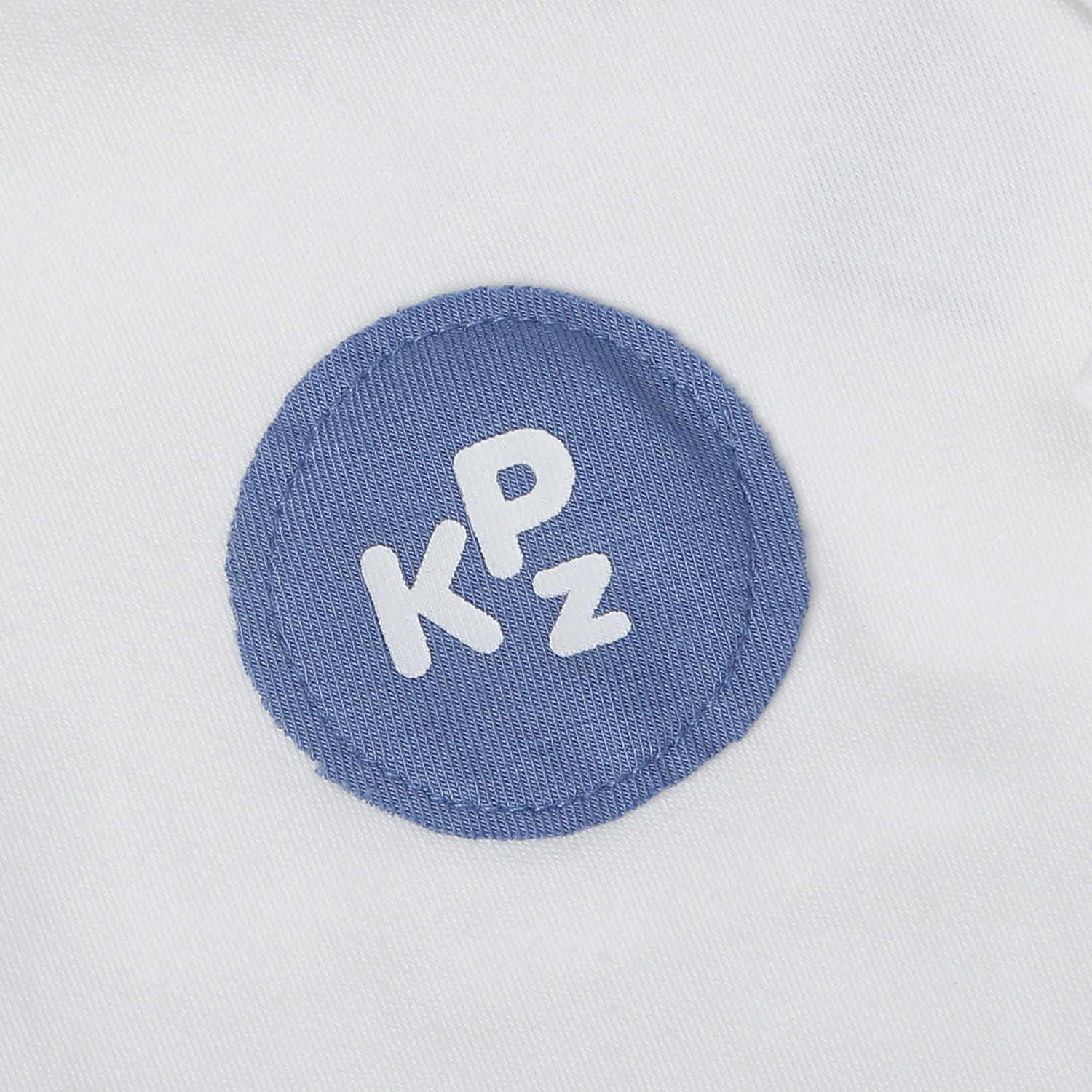 Bộ quần áo dài tay cài vai KidsPlaza in hình ND25D (Trắng) hình 3