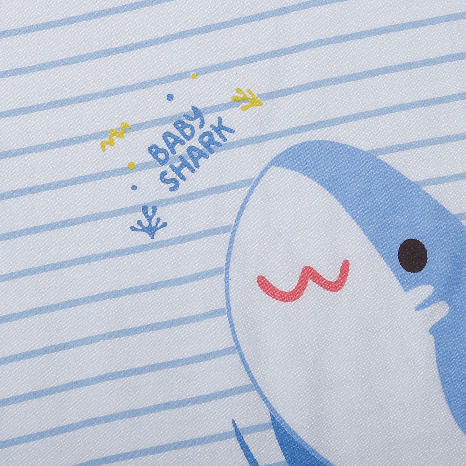 Bộ quần áo ba lỗ KidsPlaza in cá TT25H (Trắng xanh) hình 3