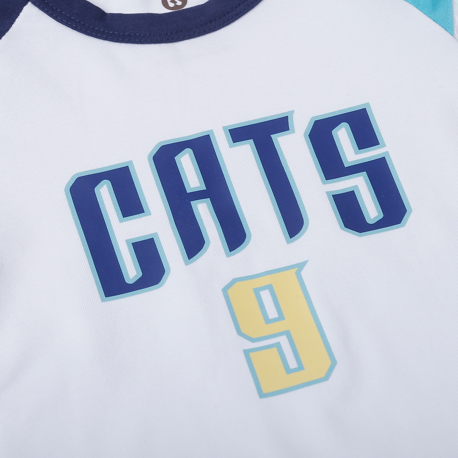 Bộ quần áo dài tay bé trai KidsPlaza cotton in cats M25T (Trắng xanh) hình 3