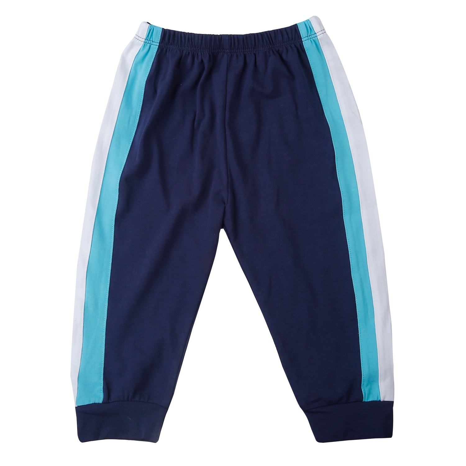 Bộ quần áo dài tay bé trai KidsPlaza cotton in cats M25T (Trắng xanh) hình 4