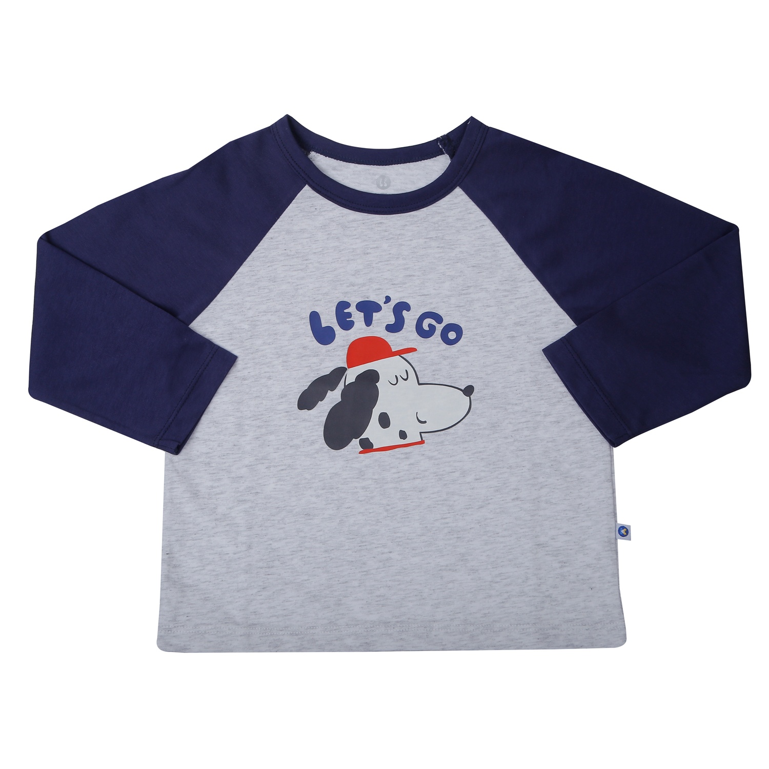 Bộ quần áo dài tay bé trai KidsPlaza in cún HN25T (Ghi than)