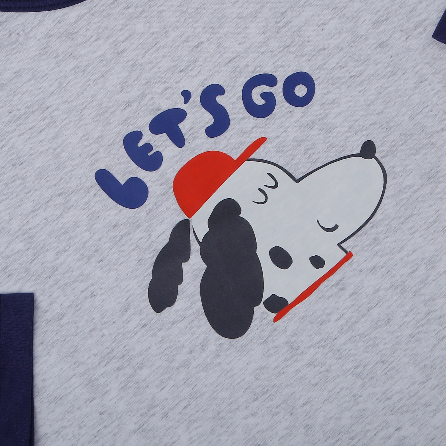 Bộ quần áo dài tay bé trai KidsPlaza in cún HN25T (Ghi than)