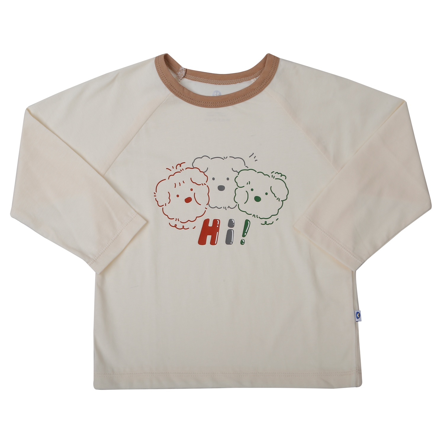 Bộ quần áo dài tay bé trai KidsPlaza in cún HN25T (Nâu be)