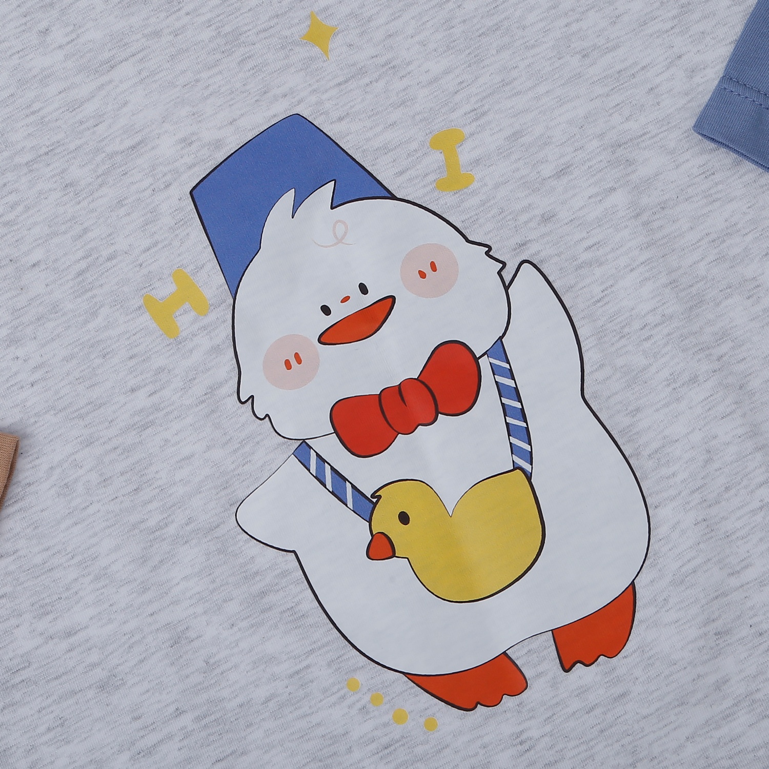  Bộ quần áo dài tay bé trai KidsPlaza in vịt HN25T (Màu ghi)