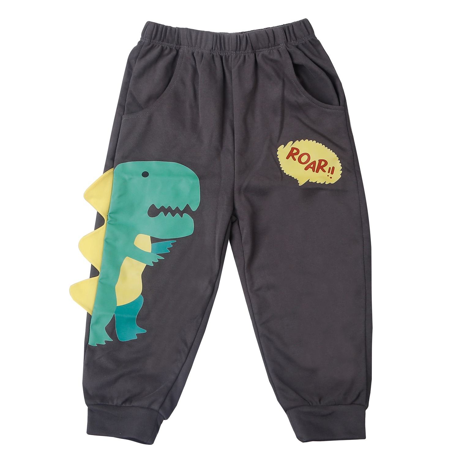 Bộ quần áo dài tay bé trai KidsPlaza nỉ da cá in little HN25D (Ghi) hình 4