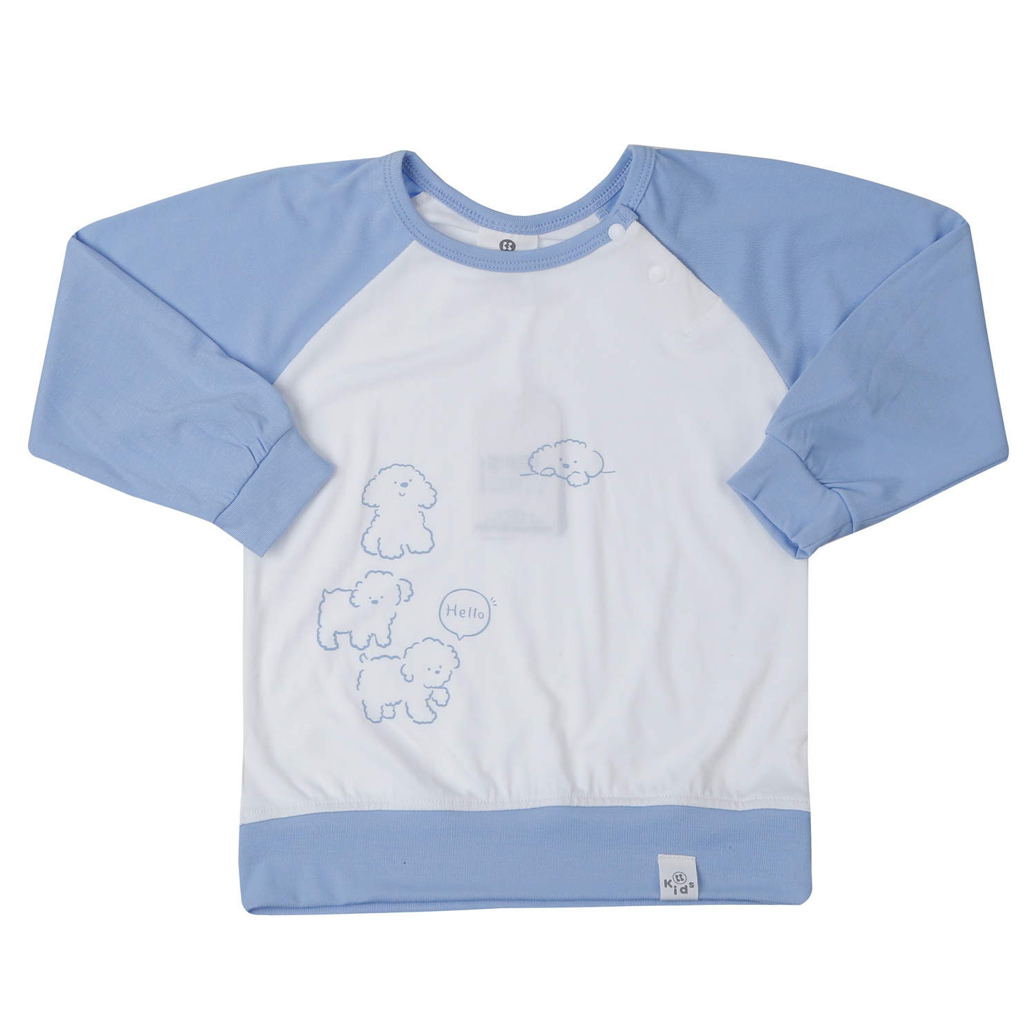 Bộ quần áo dài tay bé trai KidsPlaza Otis in cún ND25T (Xanh dương)