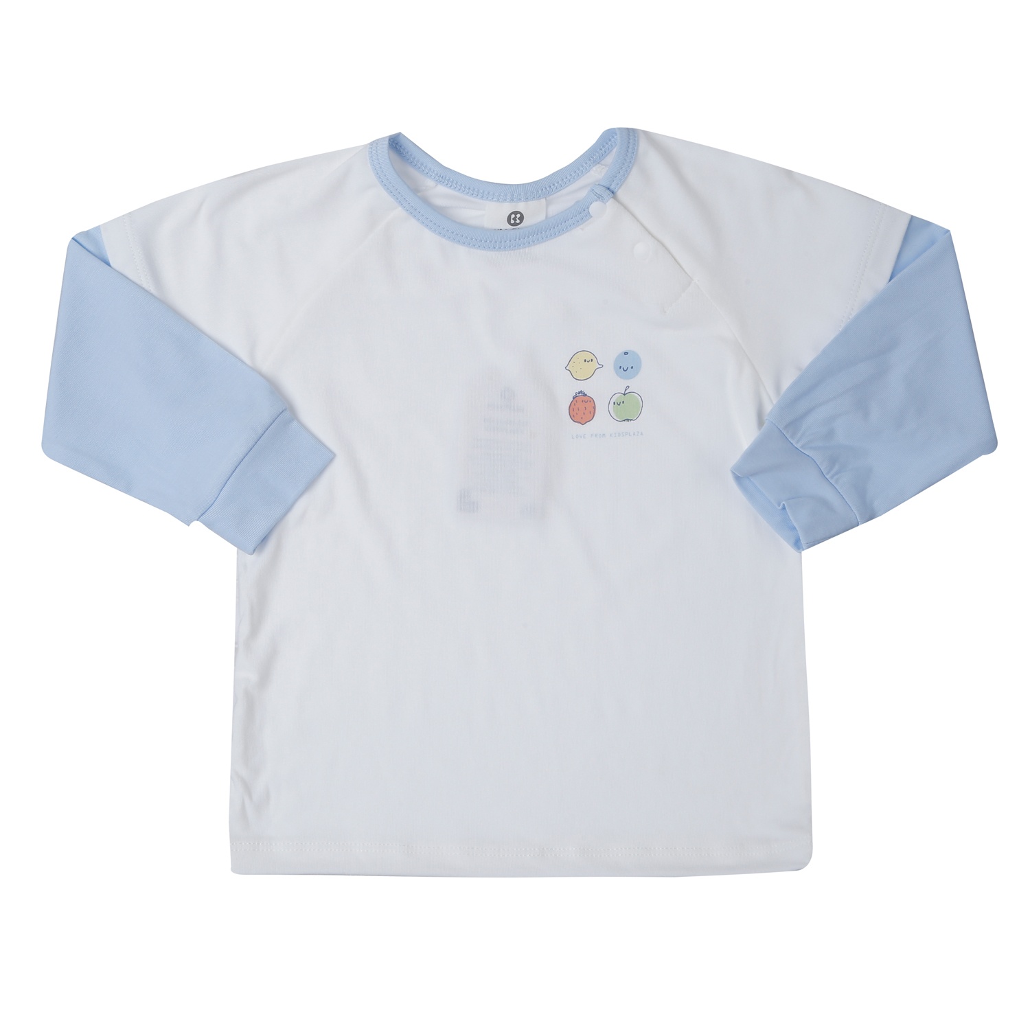 Bộ quần áo dài tay bé trai KidsPlaza Otis in quả ND25T (Trắng xanh) hình 2