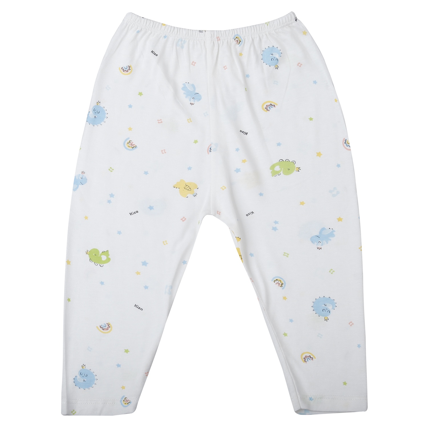 Bộ quần áo dài tay cài giữa Kiza in khủng long ND25T (Trắng xanh) hình 4