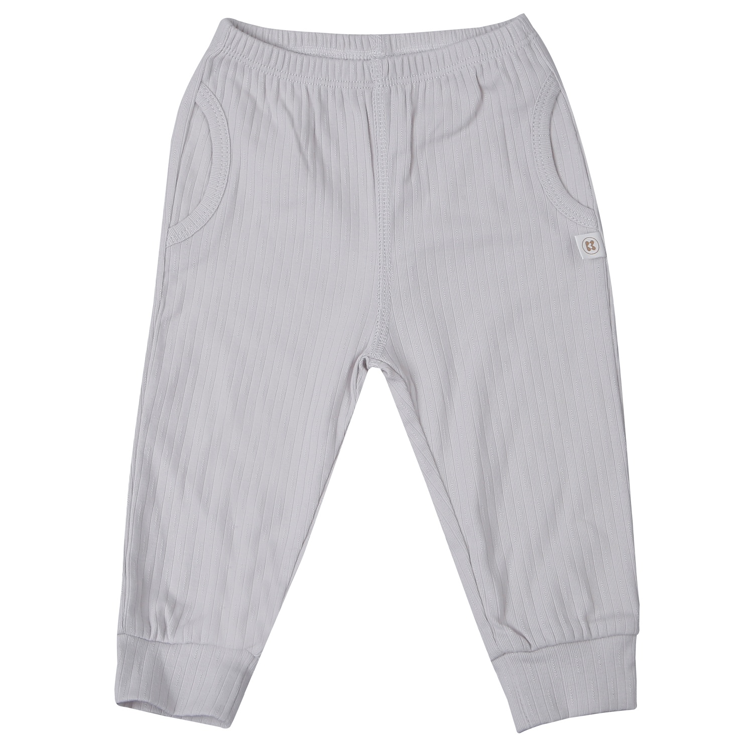 Bộ quần áo dài tay cài vai KidsPlaza kẻ tăm ND25T (Ghi) 