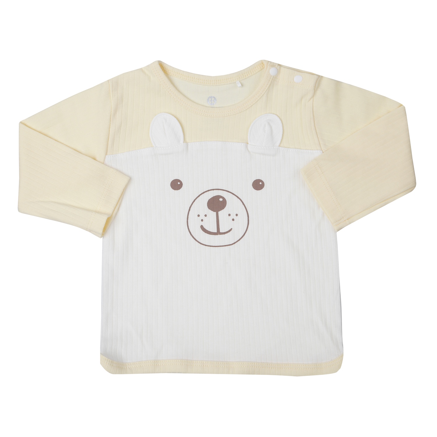 Bộ quần áo dài tay cài vai KidsPlaza kẻ tăm ND25T (Vàng) 