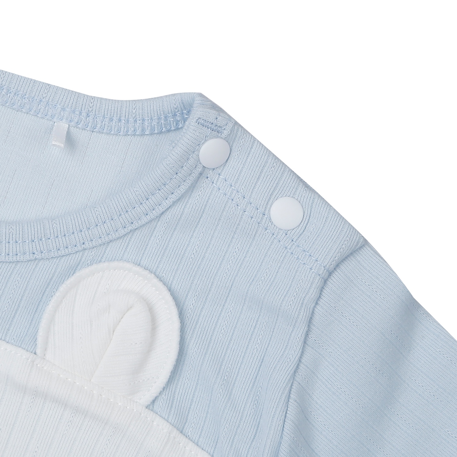 Bộ quần áo dài tay cài vai KidsPlaza kẻ tăm ND25T (Xanh) 