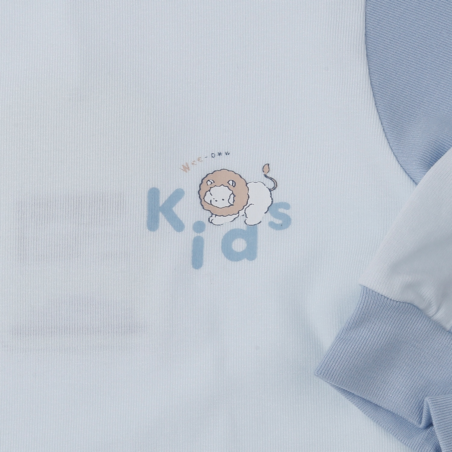 Bộ quần áo dài tay cài vai KidsPlaza Otis in sư tử ND25T (Xanh) hình 4