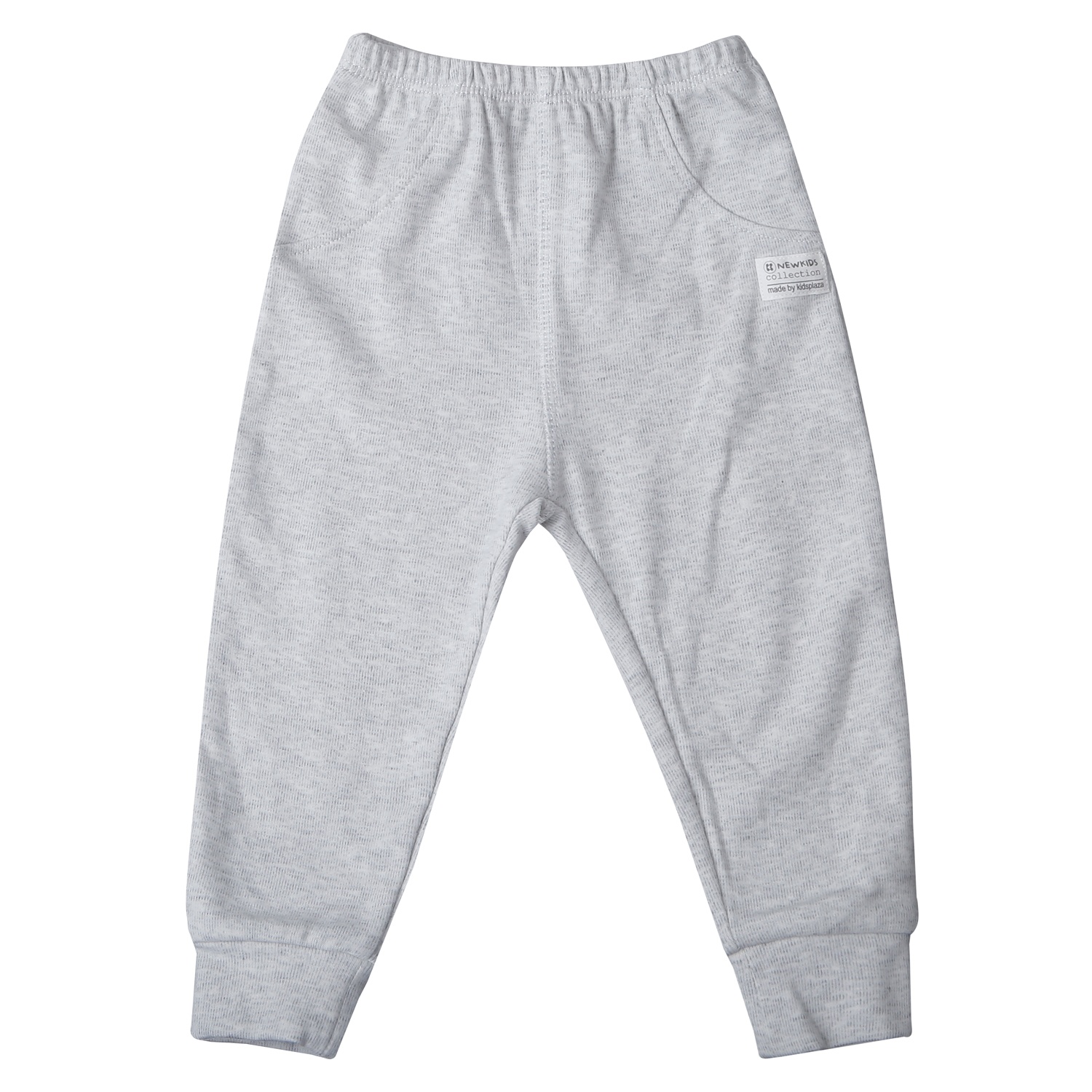 Bộ quần áo dài tay có cổ 3 phân bé trai KidsPlaza nhung ND25D (Ghi) 