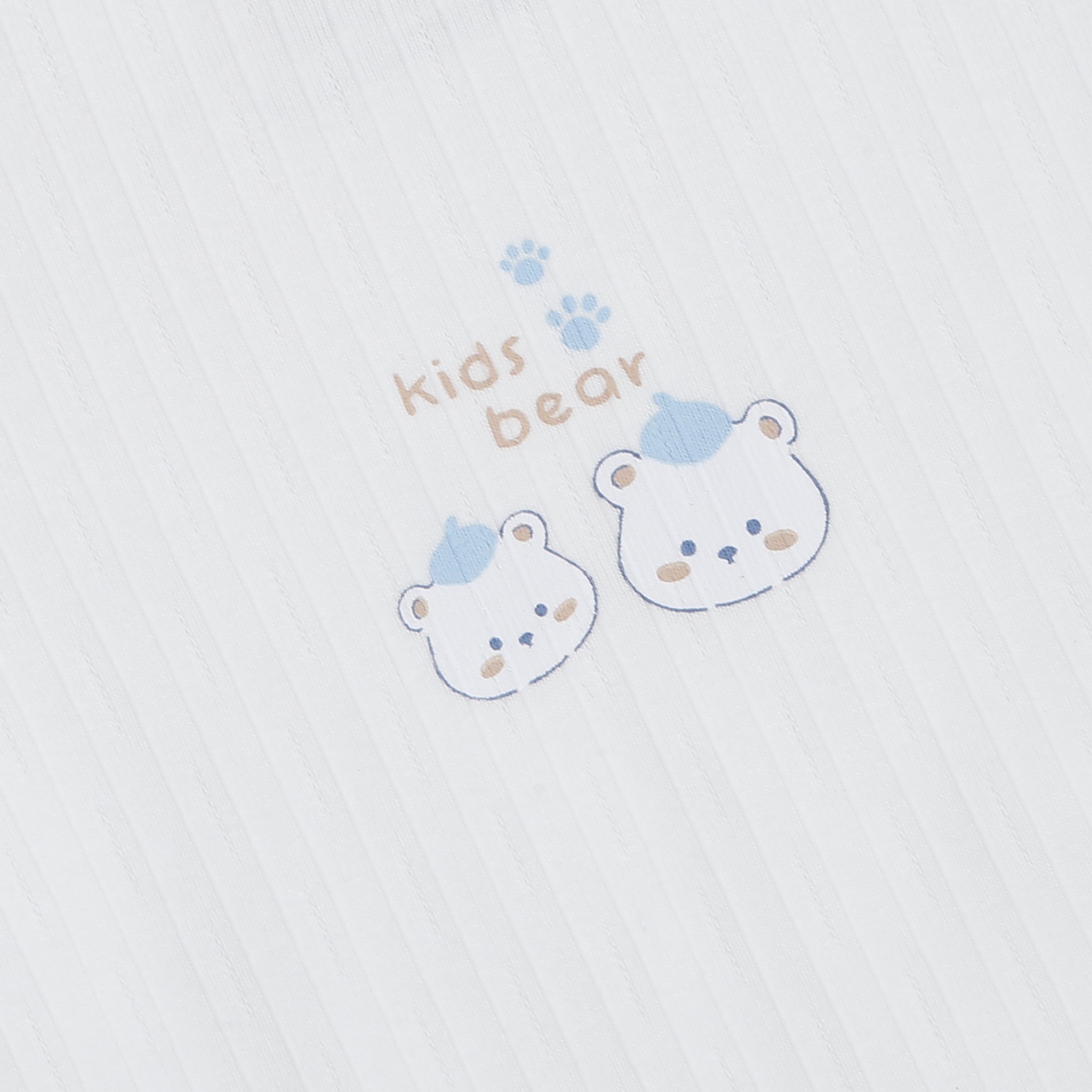 Bộ quần áo dài tay KidsPlaza cổ 3 phân kẻ tăm ND25T (Trắng xanh) 