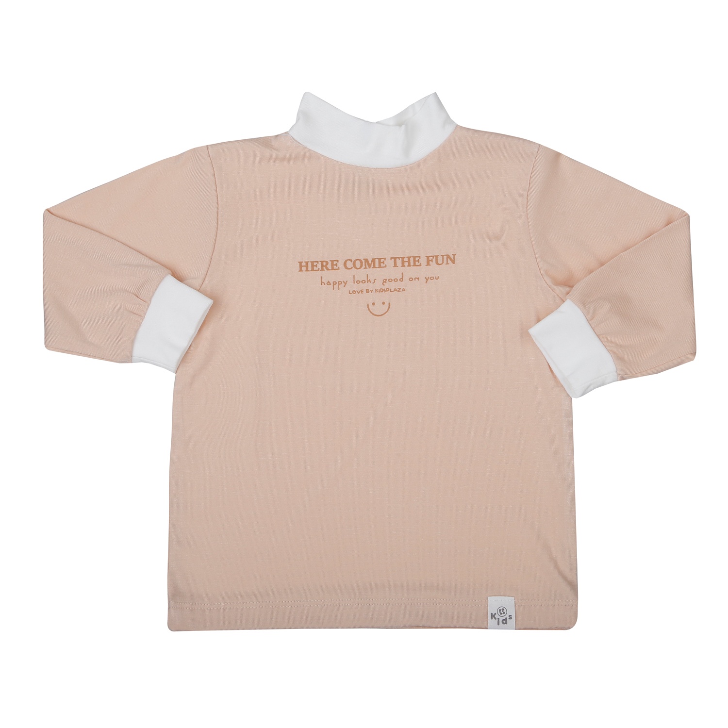 Bộ quần áo dài tay KidsPlaza Otis cổ 3 phân in chữ ND25T (Nâu) 