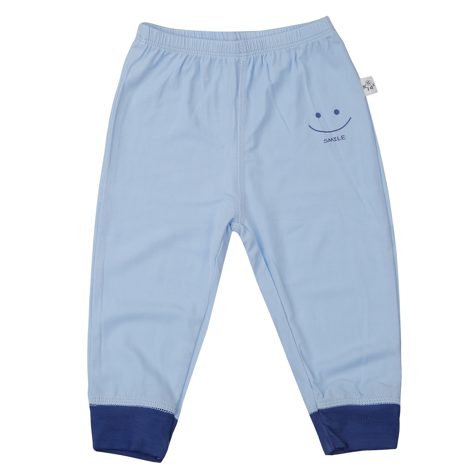 Bộ quần áo dài tay KidsPlaza Otis cổ 3 phân in chữ ND25T (Xanh)  hình 4