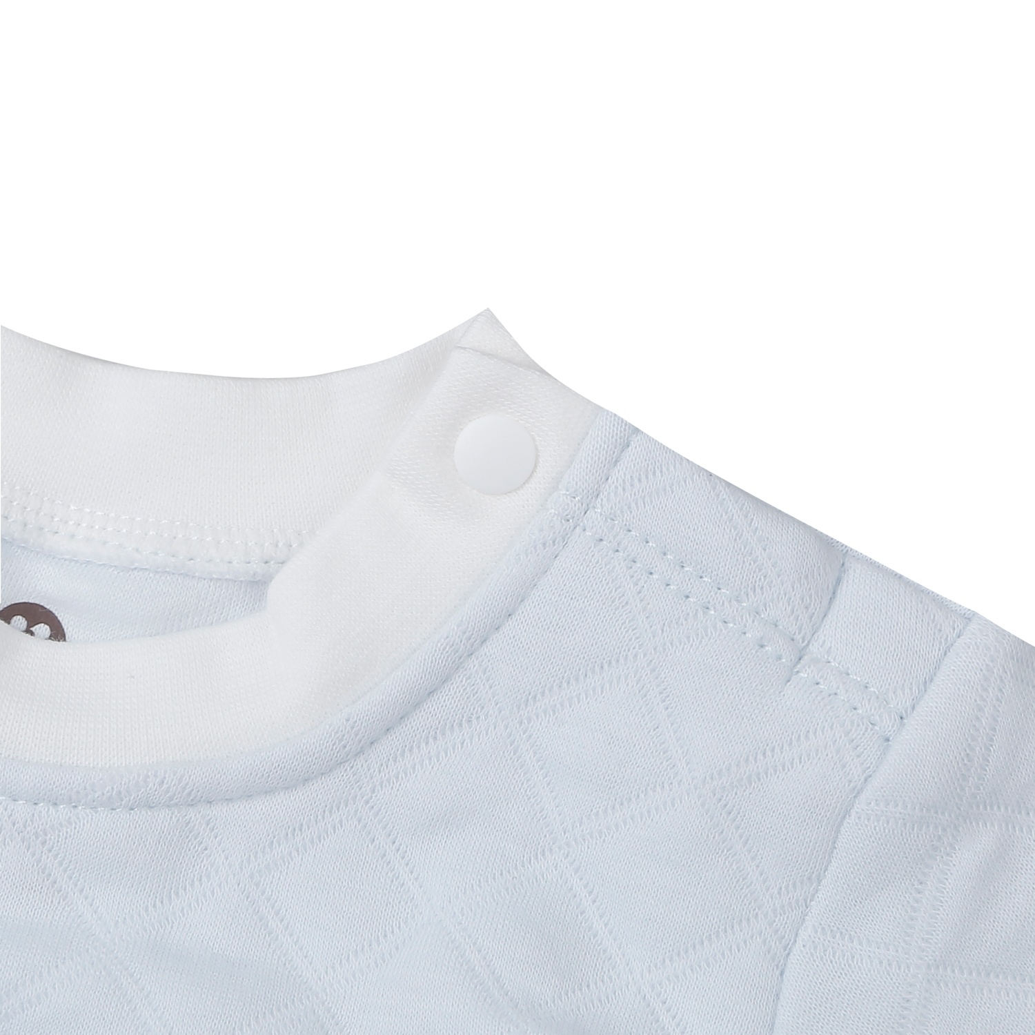 Bộ quần áo dài tay trần bông cài vai KidsPlaza M25D (Xanh)