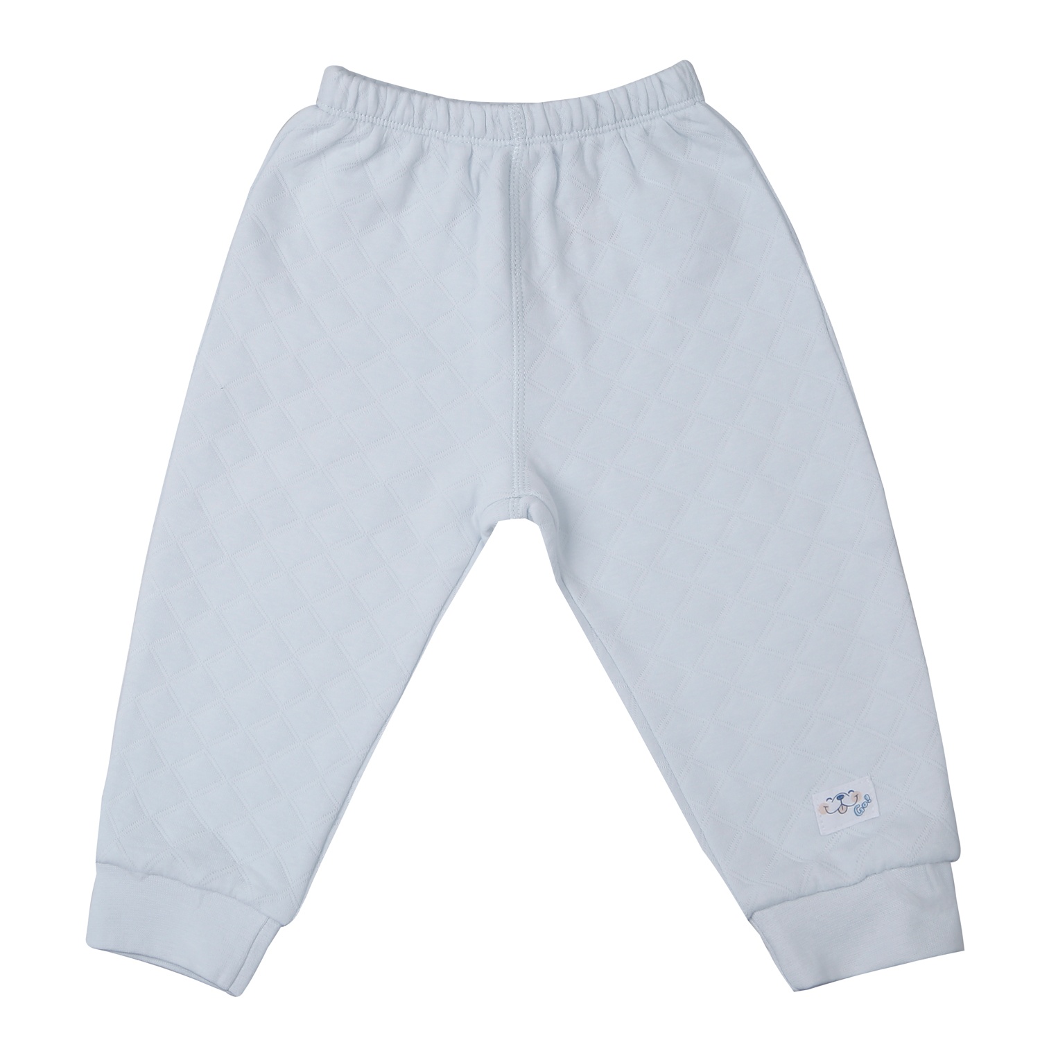 Bộ quần áo dài tay trần bông cài vai KidsPlaza M25D (Xanh)