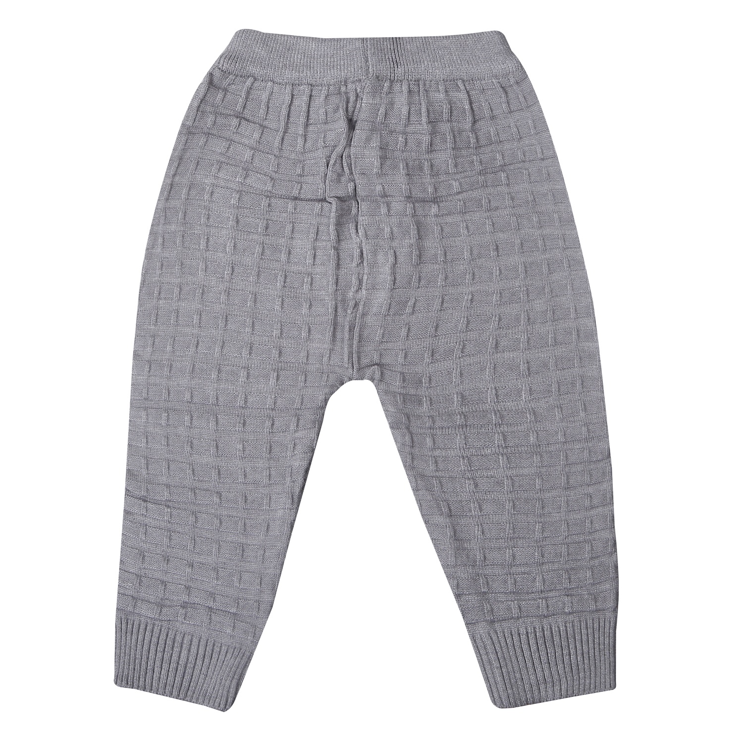 Bộ quần áo len bé trai Mamago hình gấu 25M-QA01 (Ghi) 