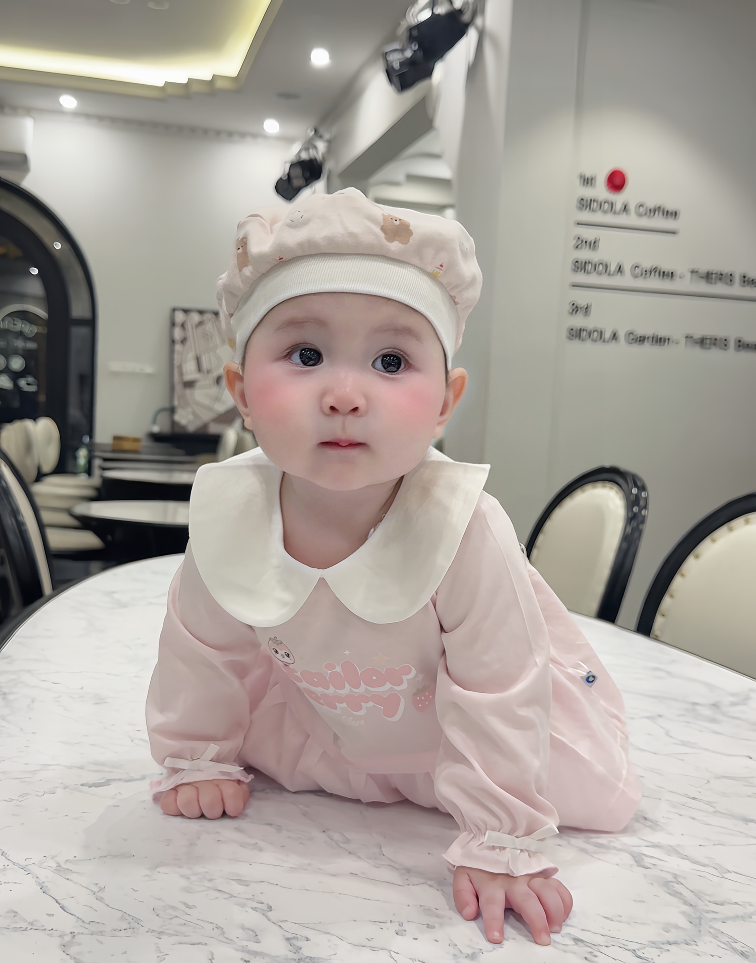 Váy dài bé gái Kidsplaza tay nơ in bery HN25T (Hồng) 5