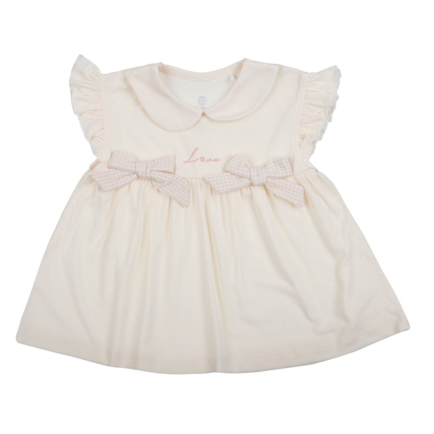 Bộ cộc tay 2 nơ bé gái KidsPlaza Klove2 ND26H (Be) hình 3