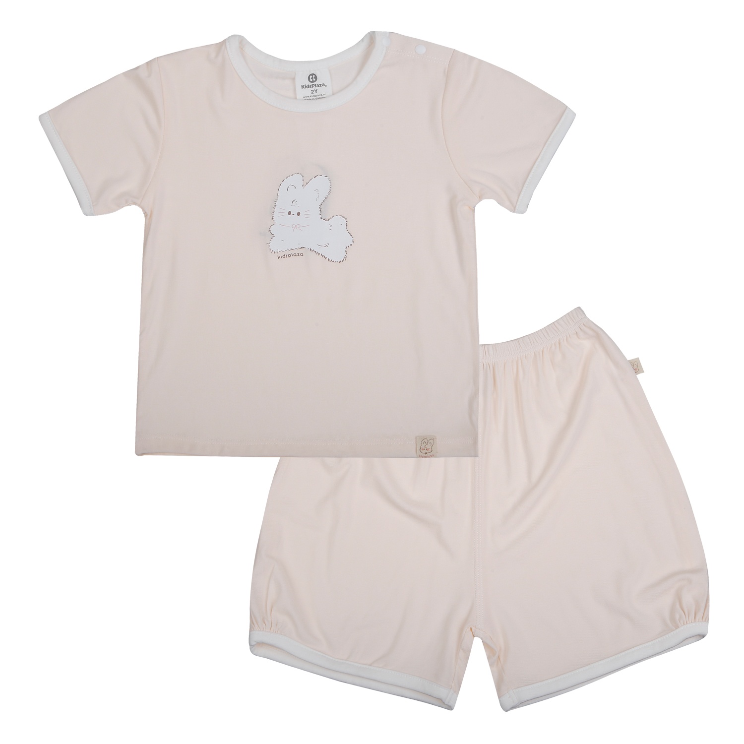 Bộ cộc tay cài vai KidsPlaza BBSTYLE ND26H (Hồng cam) hình 1