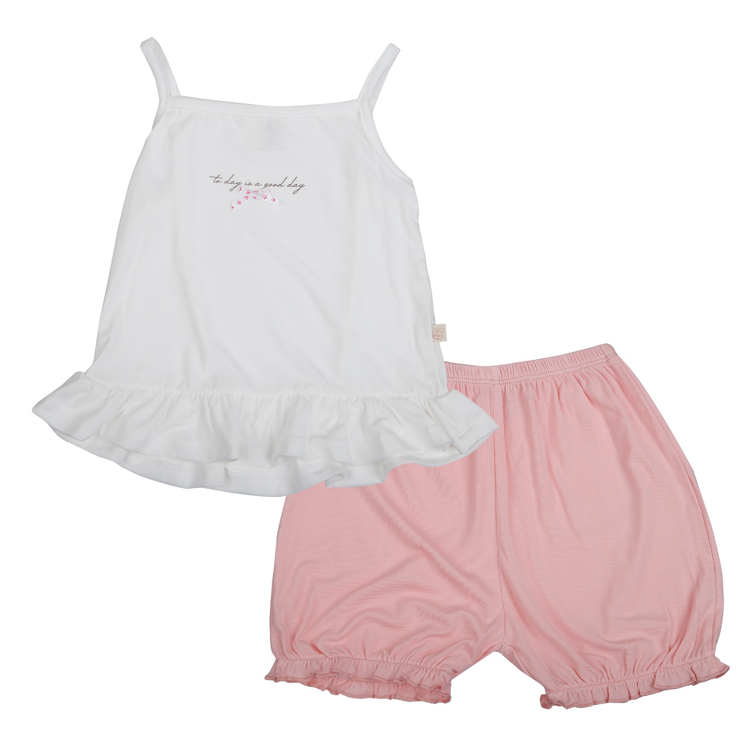 Bộ 2 dây bé gái KidsPlaza BBSTYLE ND26H (Trắng hồng) hình 1