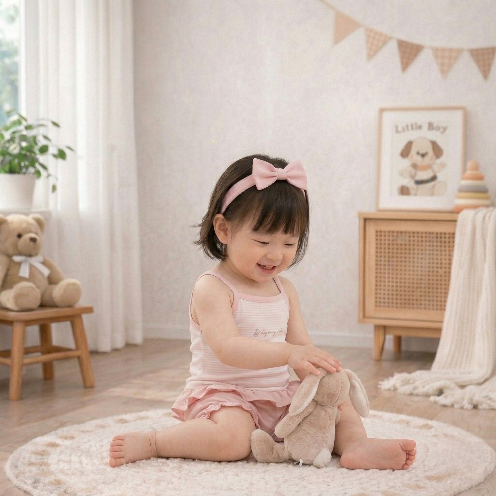 Bộ 2 dây bé gái KidsPlaza BBSTYLE ND26H (Hồng) hình 3