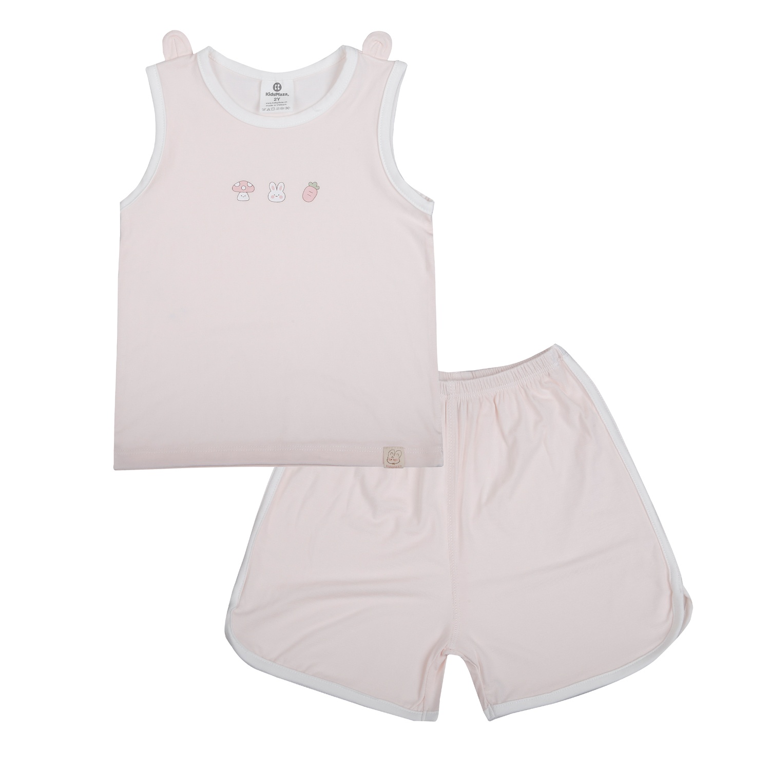 Bộ ba lỗ cho bé KidsPlaza BBSTYLE ND26H (Hồng cam) hình 1