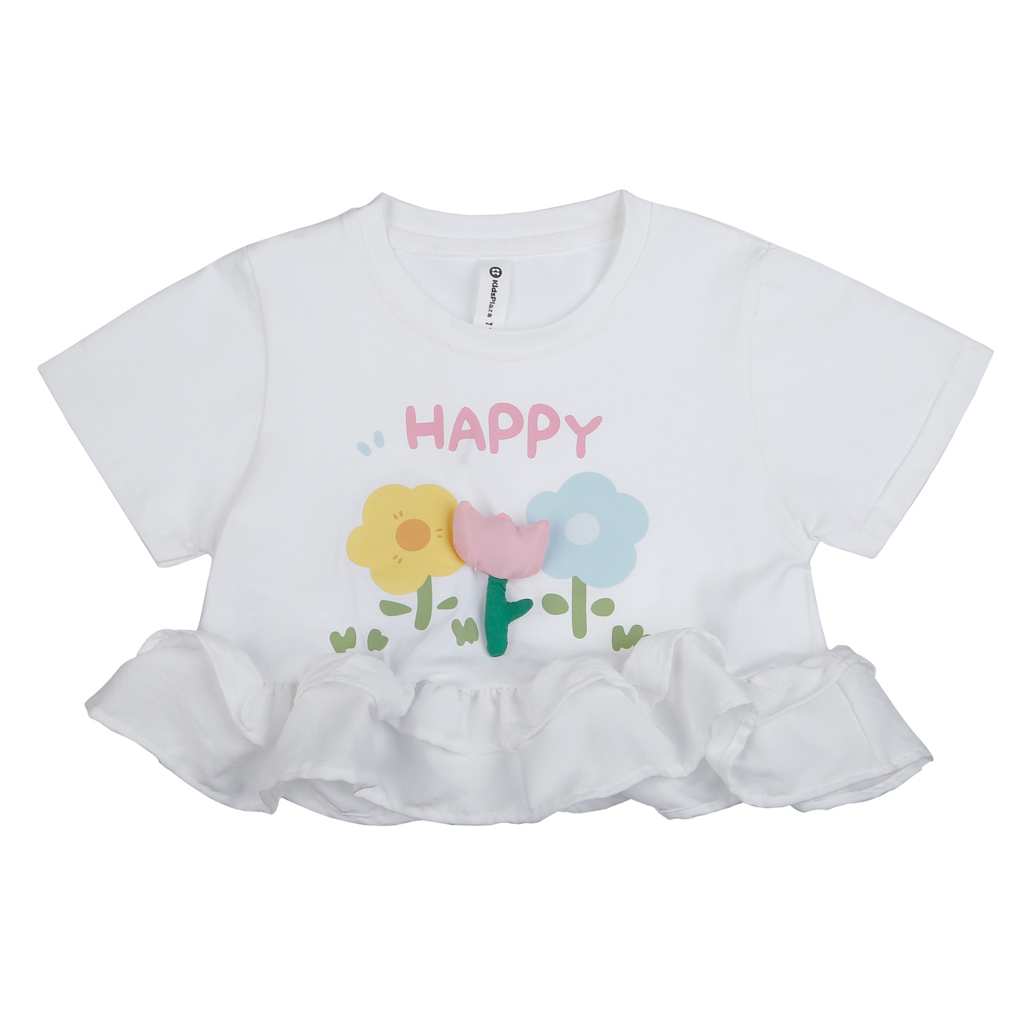 Bộ cộc bé gái KidsPlaza in hoa AT26H (Trắng hồng) hình 2