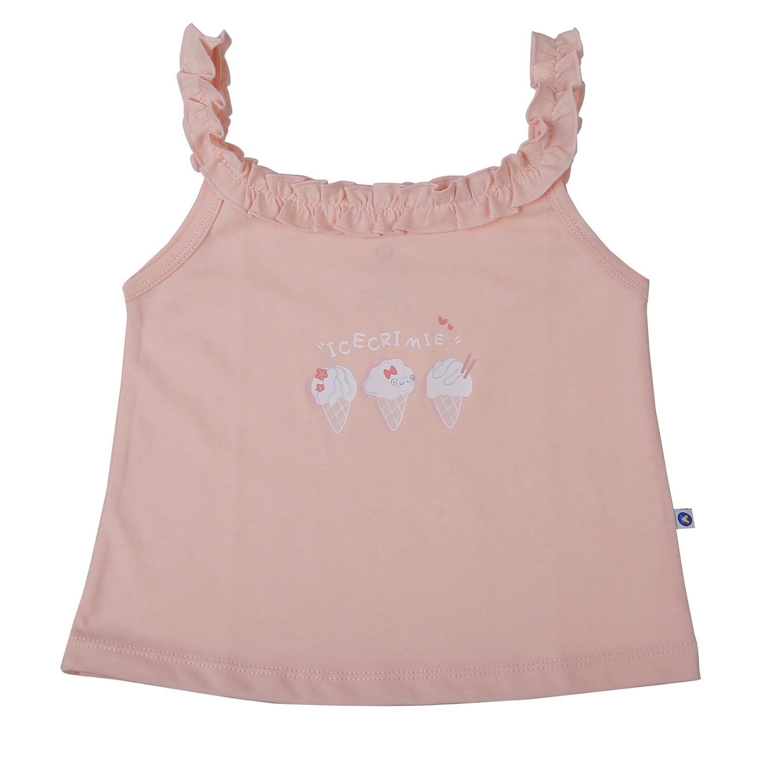 Bộ quần áo 2 dây bé gái KidsPlaza in kem HN26H (Hồng)  hình 2