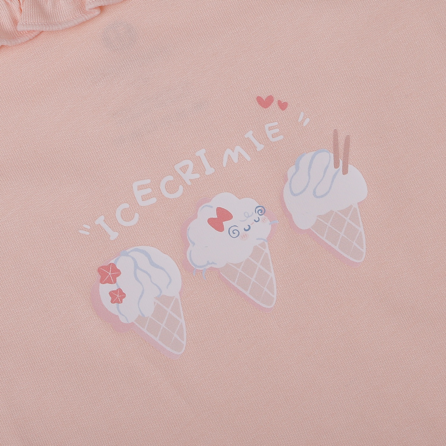 Bộ quần áo 2 dây bé gái KidsPlaza in kem HN26H (Hồng)  hình 3