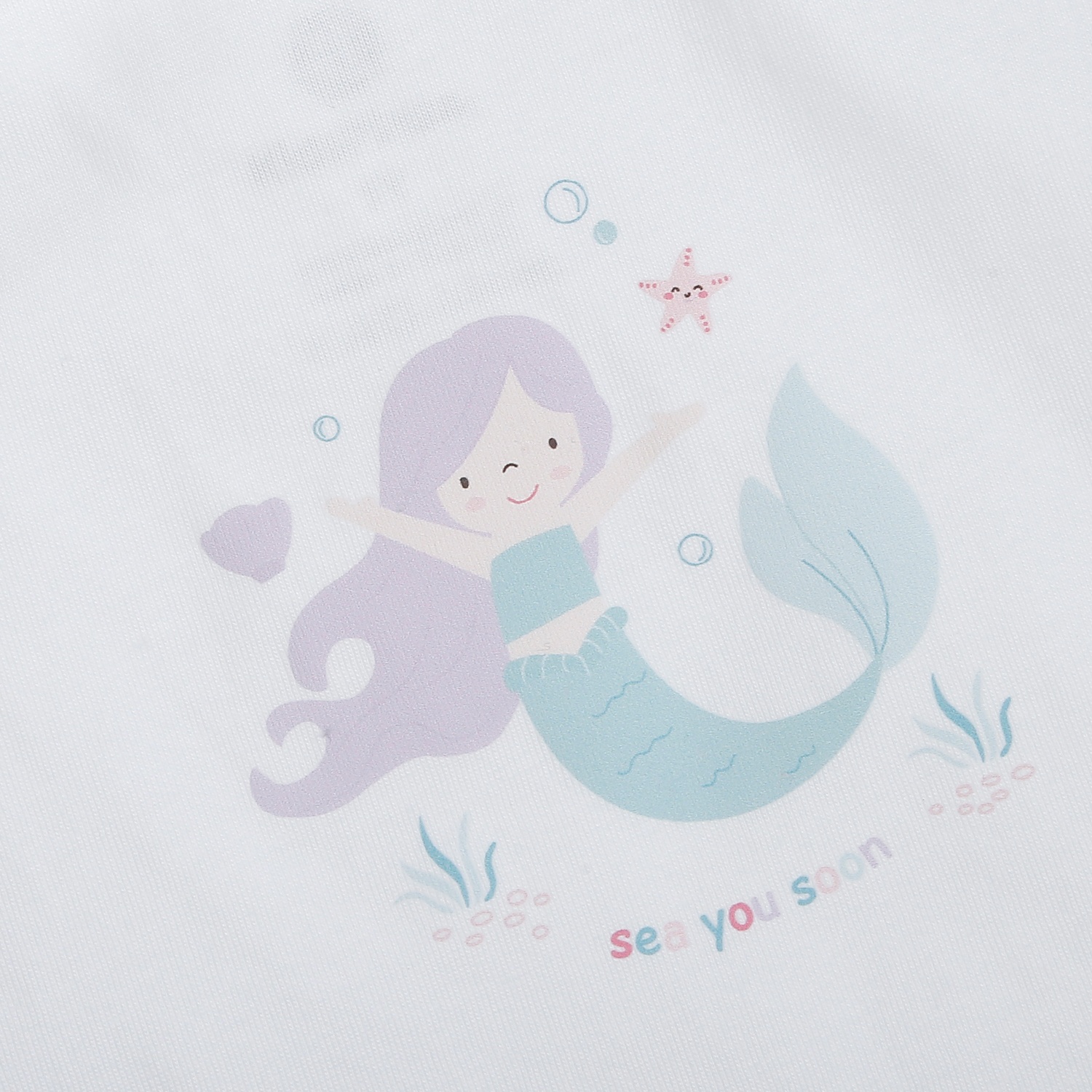 Bộ quần áo 2 dây bé gái KidsPlaza in mermaid HN26H (Trắng tím)  hình 3