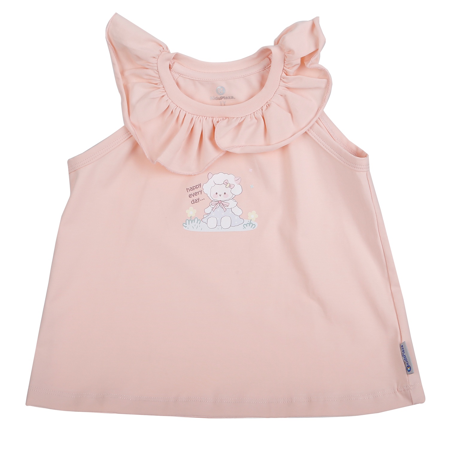 Bộ quần áo cộc tay bé gái KidsPlaza in cừu TT26H (Hồng) hình 2