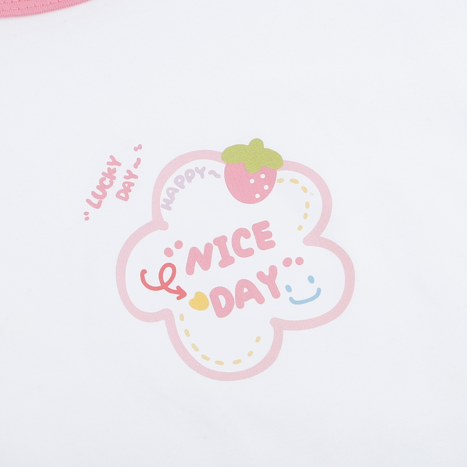 Bộ quần áo cộc tay bé gái KidsPlaza in niceday TT26H (Hồng) hình 3