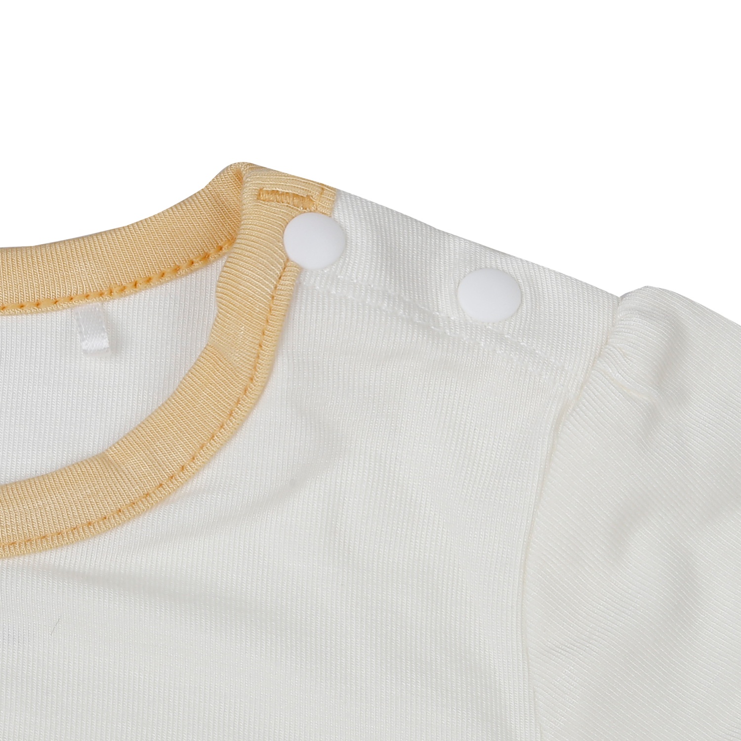 Bộ quần áo cộc tay cài vai KidsPlaza Otis bèo gấu ND26H (Vàng)  hình 3