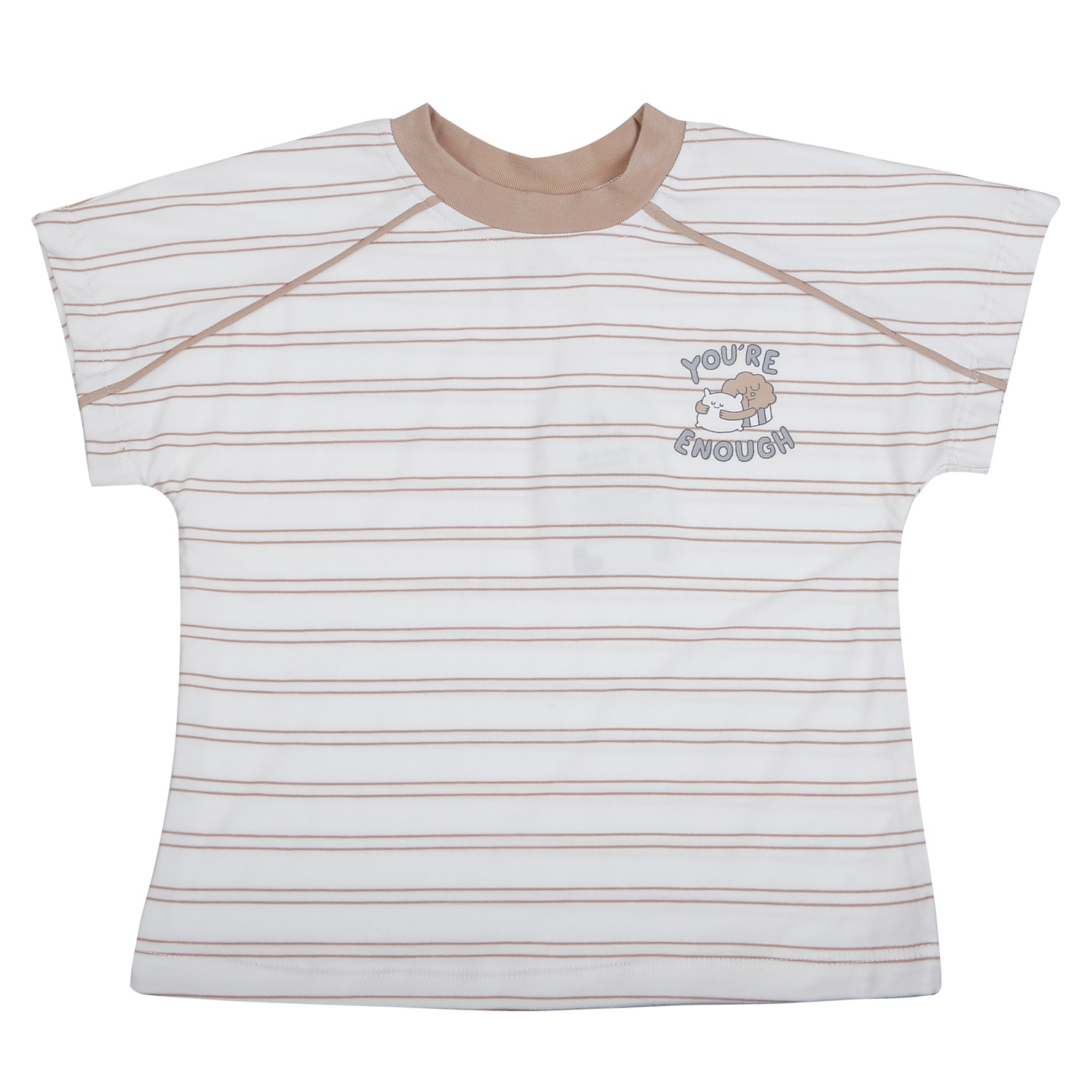 Bộ quần áo cộc tay bé trai KidsPlaza BBSTYLE ND26H (Nâu trắng)  hình 2