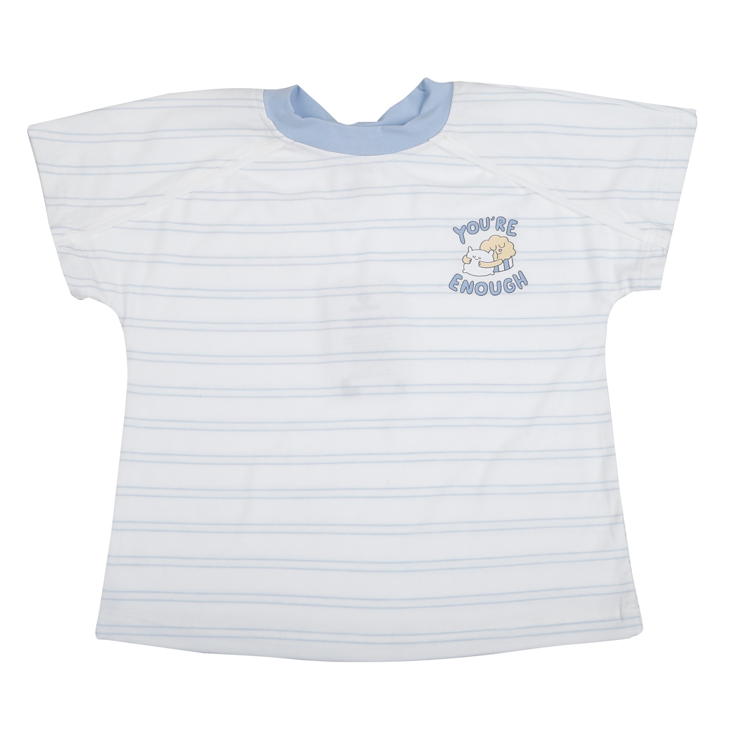 Bộ quần áo cộc tay bé trai KidsPlaza BBSTYLE ND26H (Trắng xanh)  hình 2