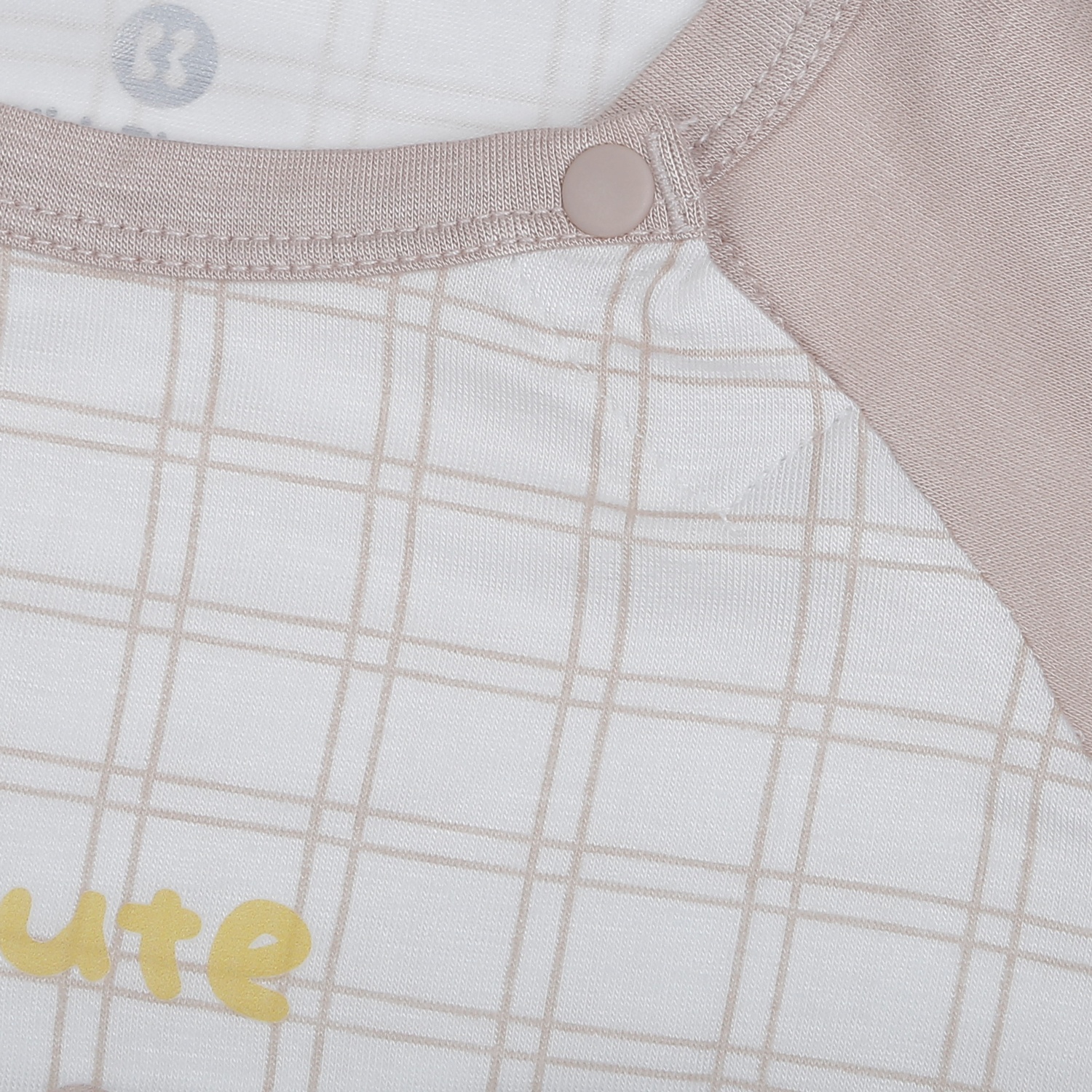 Bộ quần áo cộc tay cài vai KidsPlaza in puppy HN26H (Nâu trắng)  hình 3