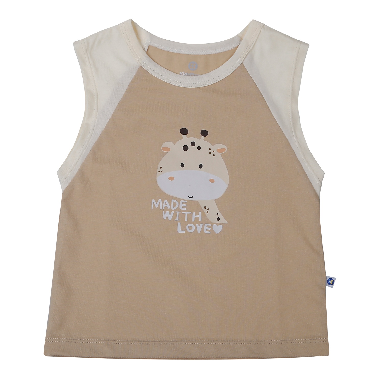 Bộ quần áo ba lỗ bé trai KidsPlaza in hươu HN26H (Nâu) hình 2