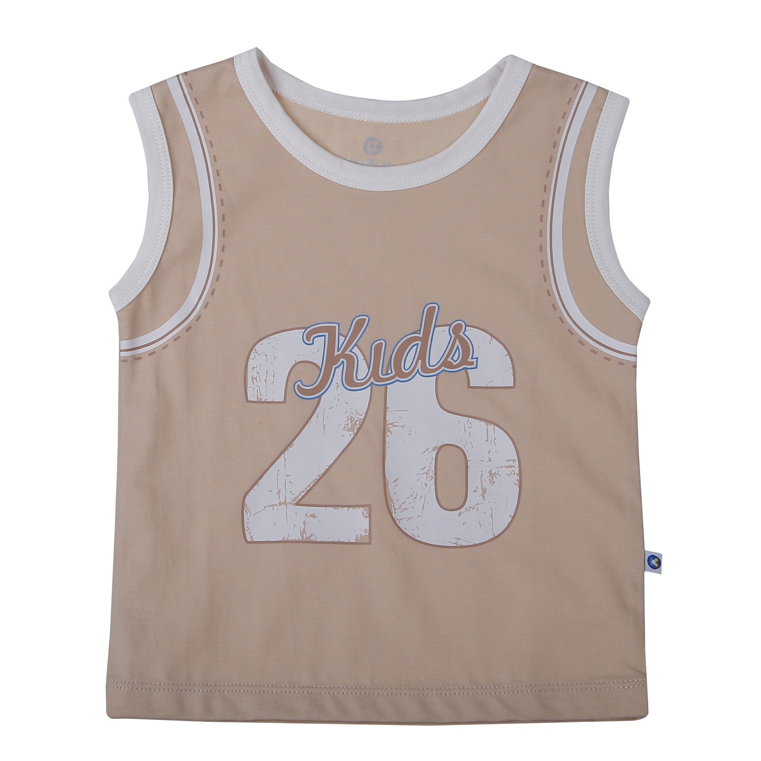 Bộ quần áo ba lỗ bé trai KidsPlaza in số HN26H (Nâu) hình 2