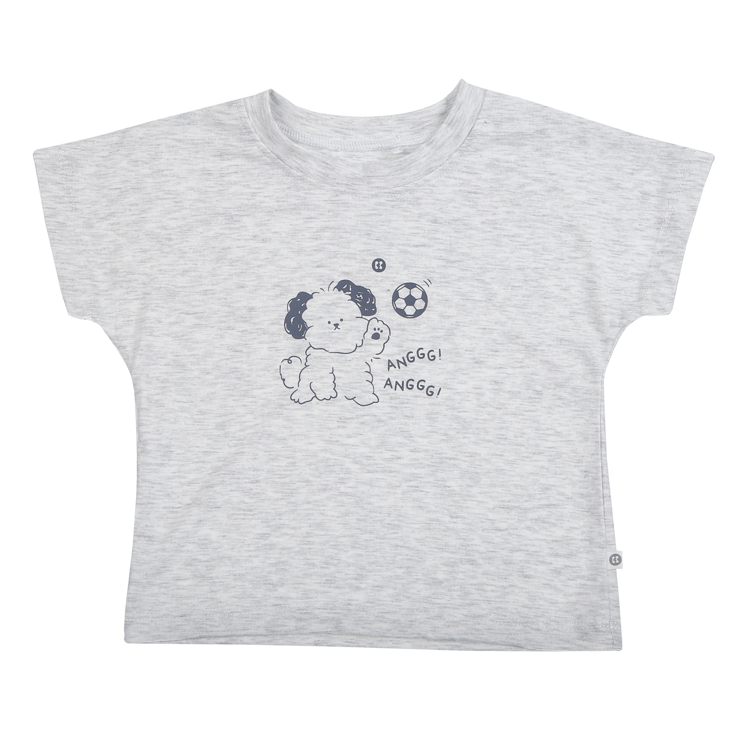 Bộ quần áo cộc tay bé trai KidsPlaza in chữ ND26H (Ghi) hình 2