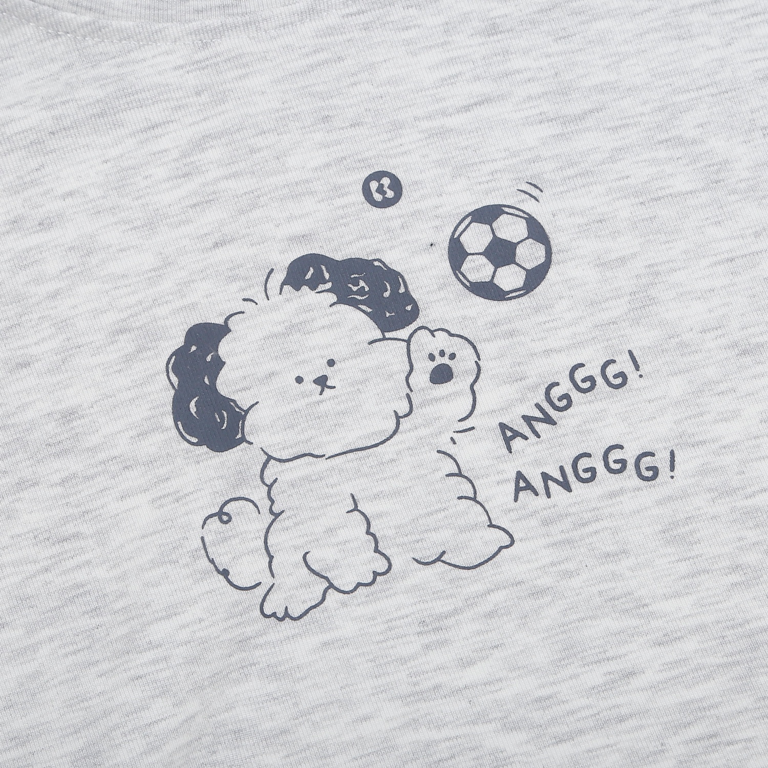 Bộ quần áo cộc tay bé trai KidsPlaza in chữ ND26H (Ghi) hình 3