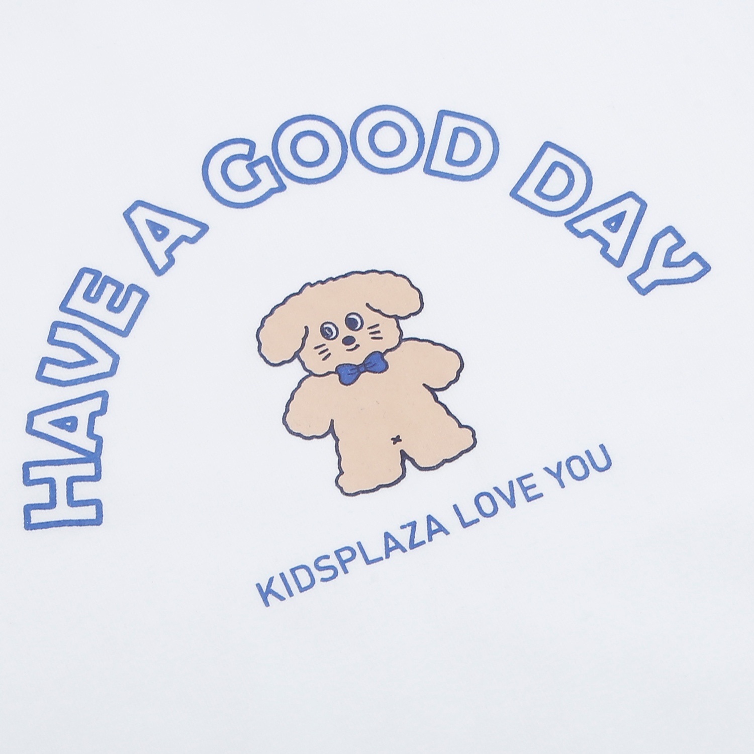 Bộ quần áo cộc tay bé trai KidsPlaza in gấu TT26H (Trắng xanh) hình 3