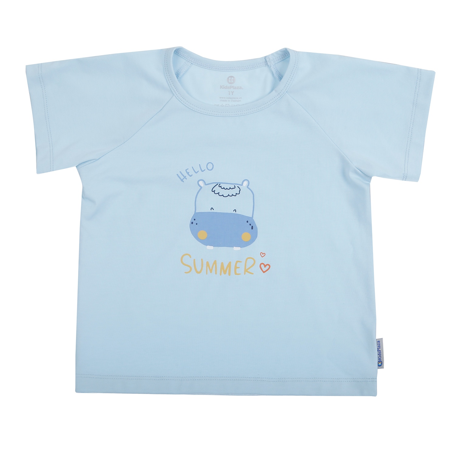Bộ quần áo cộc tay bé trai KidsPlaza in summer TT26H (Xanh) hình 2