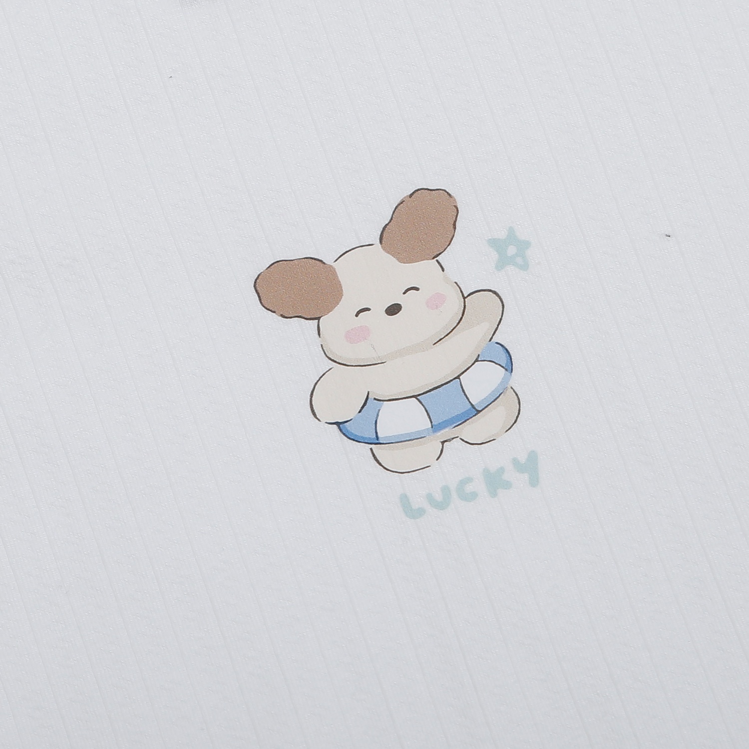 Bộ quần áo cộc tay bé trai KidsPlaza rayon in gấu M26H (Trắng xanh)  hình 3