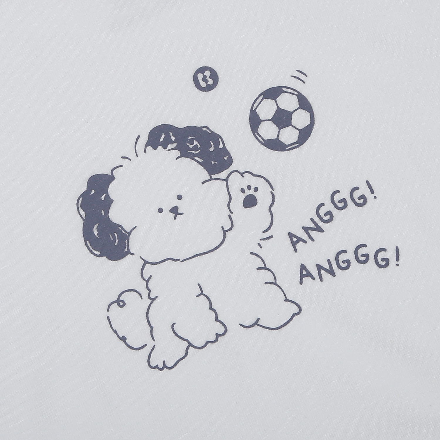 Bộ quần áo cộc tay cotton KidsPlaza in dog ND26H (Trắng) hình 3