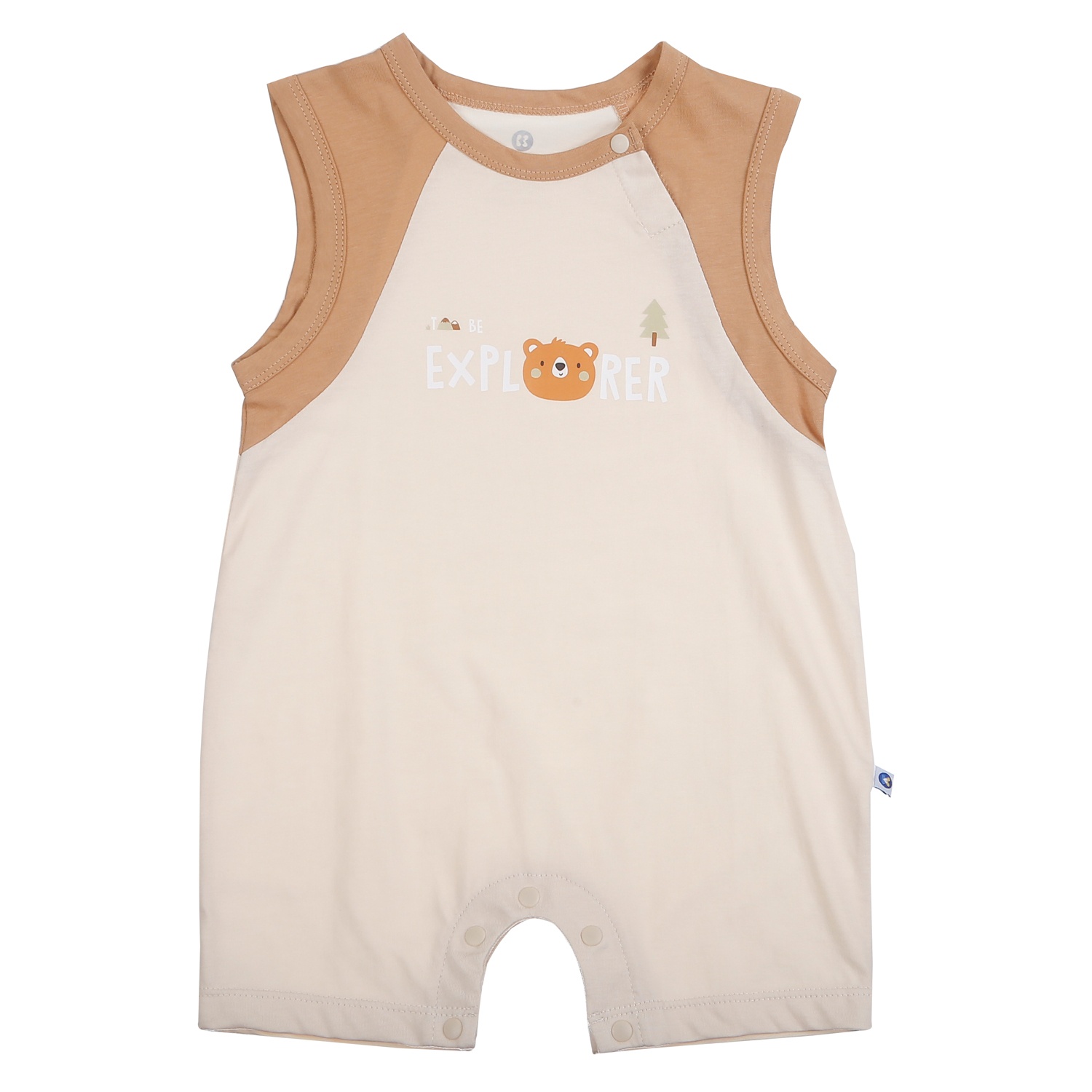 Bộ body ba lỗ bé trai KidsPlaza in Forest HN26H (Be) hình 1